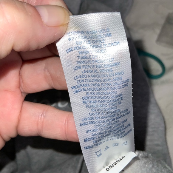 Champion Gray Fleece Hoodie Pink & White Logo XL - Picture 10 of 13